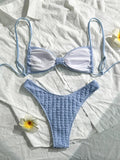 3D Flower Wrinkled Crinkled Bikini 2026 Women Bikinis Female Brazilian Swimwear Two pieces Swimsuit Bikini Set Bathing Suit Swim