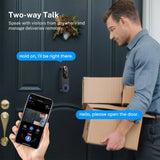 1080p Wireless Wi-Fi Video Doorbell Camera with Two-Way Audio, Night Vision, Cloud Storage, AI Motion Detection, 2.4GHz Wi-Fi