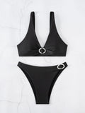 ZTVitality Sexy Black Bikini Set 2025 Biquini New Arrival Push Up Swimsuit Women's Swimwear Summer Beachwear Moda Praia Feminina