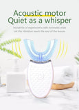 U-Type Toothbrush 360 Degrees Intelligent Silicon Head Sonic Electric Toothbrush Automatic USB Charge Waterproof Toothbrush
