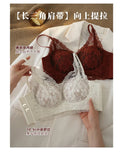 Tight Fit French Lace Bra for Small Bust - Comfort Lift Anti Sagging, Sexy Lace Back & Thin Strap Lingerie MOYISU Sexy Bras AB