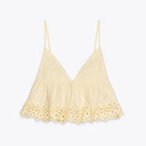 Foridol Cotton Shorts Set Women's Two Pieces Set  Outfits Hollow Out Embroidery Summer Casual Outfits Matching Set 2025