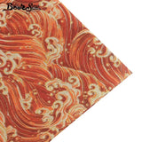 Booksew Cotton Linen Fabric Meters Hand Dyed Flowers Tissu Handmade Tablecloth Bag Curtain Cushion Quilts Material Burlap Telas
