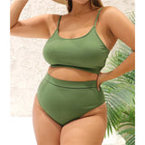0XL - 4XL 7 Colors Bikini Plus Size Large Size Swimwear Women Swimsuit Female Two-Pieces Bikini Set Bather Bathing Suit V3774B