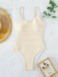 2026 Plain One Shoulder Swimsuit One Piece Solid Swimwear Women Sexy Bathers Bathing Swimming Swim Suit Female Beachwear
