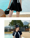 One Piece Swimsuit Skirt Style Plus Size Slimming and Belly Covering Style Hot Spring Bikini Swimsuit for Women