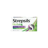 Strepsils Herbal Elderberry + Vitamin C Lozenges: Natural Sore Throat Relief & Immune Support - 16 Pastilles