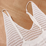 Sexy Fringe Tassel Knitted Crochet Tunic Beach Cover Up Women Long Dresses Cover-ups Beach Dress Beach Wear Beachwear Female