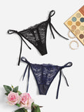 2pcs Low Waist Lace Thong For Women Sexy Panties Comfortable Underwear Female Underpants Lingerie C847