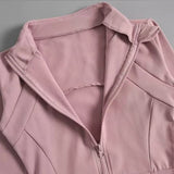 Women's Long-Sleeved Fleece Jacket Slimming Warm Coat for Yoga Pilates Fitness Running - Autumn Winter Sports Outerwear