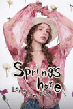 Ladies French ruffled chiffon shirt spring new temperament top