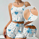 Women's Pajama Set 2 Piece Tank Top & Shorts Sleepwear
