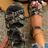 Summer New Sandals Fashion Cross Women's Flat Bottom Roman Beach Solid Color Elastic Mouth Women's Shoes Versatile