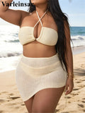 0XL - 4XL 3PCS Bikini Plus Size Large Size Swimwear Women Swimsuit Female Three-pieces Bikini set Bather Bathing Suit Swim V8191