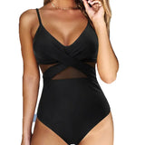 S - XXL Sexy Mesh See Through Women Swimwear One Piece Swimsuit Women's Swimwear Ruched Push Up Bathing Suit Swim Beach Wear
