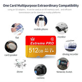 Extreme 256GB 64GB SD Micro TF Mini SD Card 256GB 512GB 128gb 64GB High Speed Memory Card TF Flash Card for Phone/Computer/Camer