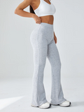 Hot Sales High-Waisted Breathable Flared Trousers Chic Athleisure Fitness Women Sports Yoga-to-Street Yoga Gym Pant 2025 Autumn