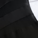Sexy One Shoulder Swimwear Women 2026 Black Mesh See Through Slim Tummy Control One Piece Swimsuit Beach Holiday Bathing Suits