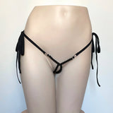 DEKA Women's Panties Swimming Open Crotchless Pearl Mini Micro Bikini Thongs G-Strings Swimsuit Briefs Exotic Lingerie Underwar