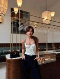 Fashion Sexy Polka Dot For Women And Stylish Off-Shoulder Top White Polka Dot Top With Lace Trim Square Neckline For Women 7RGH