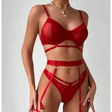 Bra Erotic Brief Sets Women Garters G-Strings Patchwork See Through Lingerie Set Ladies Sexy Panty Underwear Set Sexy Costume