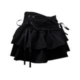Sweet Kawaii Bow Vintage Denim Skirt Women New Fashion Summer A Line Gothic Mini Skirts American Retro Streetwear Y2k Clothes