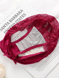 Transparent Floral Two Pieces Bras Panties Set Clothing Sexy Underwire Push Up Lingeries For Women A2123