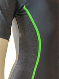 2026 Zipper Short Sleeves Slim Swimsuit Women One Piece Swimwear Female Rush Guard Bathing Swimming Swim Surf Suit Beachwear