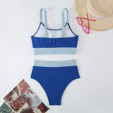 Strappy Bikinis 2026 Women High Waist Swimwear Female Sexy Swimsuit Solid Bathers Bathing Swimming Swim Suit Beachwear Summer