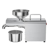 Electric Oil Press Machine,Cold/Hot Press for Home Use Automatic Oil Extractor for Peanut/Sesame/Sunflower Seeds,Stainless