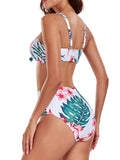 3 Pieces Strappy Bikinis 2026 Women Printed Swimsuit & Beach Dress Sexy High Waist Swimwear Female Bathing Swimming Swim Suit