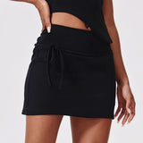 Tennis Suit Set Yoga Set Casual Outdoor Bra Golf Short Skirt Anti-light Running Pocket Fitness Suit Breathable Sports Tank Top