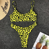 2026 Sexy Leopard Brazilian Bikini Female Swimsuit Women Swimwear Two Pieces Bikini Set High Cut Push Up Bathing Suit Swim Lady
