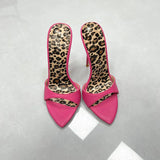 Sexy 12cm high heels shoes women slippers pointed toe dress dating party fashion sexy women sandals handmade plus size