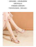 Sandals for Women's  New Summer Elegant Temperament High Heels Coarse Heels Fish Mouth Breathable Comfortable Fashion Pumps