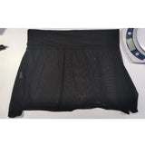 Women's Sheer Mesh A Line Mini Skirts High Waist Sheer Swimwear Cover Up Ruched Waist See Through Flowy Chiffon Wrap Mini Skirts