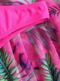 3 Piece Tropical Bikini Halter Push Up Swimsuit & Beach Shirt Swimwear Women 2026 Bathers Bathing Swimming Suit Female Beachwear