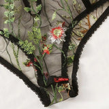 Toucheart Sexy Lingerie Embroidery Underwear Hollow Lace One-piece Suspender Nightgown Transparent Porn Sexy Female Lingerie New