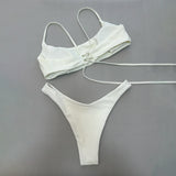 Push Up Bikinis 2025 Sexy Women Swimsuit Swimwear Female Bikini Set Bandage Biquini Bathing Suit Swimming Suits Beachwear