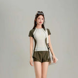 New Split Swimsuit for Women, Conservatively Concealed and Slimming, Swimming Pool Exclusive for Girls' Vacation Swimsuit