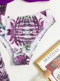 3 Pieces Push Up Bikinis 2026 Women With Kimono Beach Printed Swimsuit Sexy Swimwear Female Bathers Bathing Swimming Swim Suit