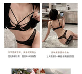 Sexy Tushy Bodysuit for Women Halter Neck Sheer Open Back Sensual Jumpsuit Push Up Gathers Breasts Anti Sagging Underwear MOYISU