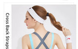 Sports Bra Women Patchwork Cross Back Straps Jogging Gym Crop Top Female Tops Fitness Yoga Shockproof Vest Sport Bras for Women