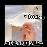 Japanese Style First Bra for School Girls No Wire Seamless Bralette Teen Comfort Invisible Thin No Marks, Natural Chest Enhancer