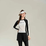 New Swimsuit with High-end Feel Sports Split Two-piece Set, Conservative Slimming, Flat Corner Pants, Hot Spring Swimsuit