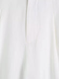 Foridol White Cotton Linen Long Pants Set Sleeveless Vest Pants Suit Office Lay Autumn Summer Wide Leg Casual Fashion Set Outfit