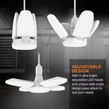 E27 Fan Shape Foldable 28W LED Bulb AC220V/110V Deformation for Home Ceiling Lights Warehouse and Garage White Light 6500K Bulb