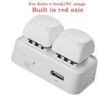 Office Portable Blue Tooth Remote Control Swipe Short Videos Mini Keypad Dual Button E-book Page Turner For Tablet Mobile Phone