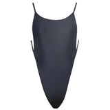 Extreme Mini Micro String Backless Women Swimwear One Piece Swimsuit Female High Cut Monokini Thong Bathing Suit Swim Beachwear