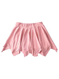WOMENGAGA Sexy High Waist Slim Safety Skorts Irregular Pleated Pink Skirt Half Body Short Streetwear Hot Sexy Korean Women 51DL
